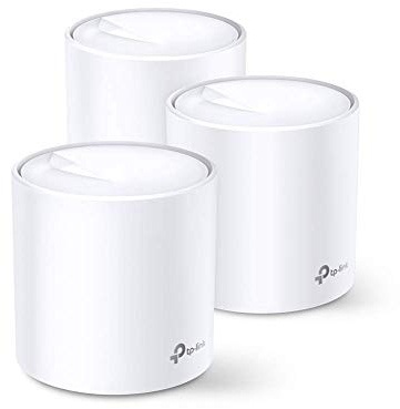 TP-Link Deco X60 AX3000 Whole Home Mesh Wi-Fi 6 System, Up to 7,000 Sq ft Coverage, 1 GHz Quad-Core CPU, Compatible with Amazon Alexa, HomeCare Antivirus and Parental Controls, Pack of 3 (Renewed)