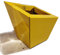 InterLock Pot de Fleurs en Aluminium-Composite, Couleur (Jaune Brillant), Pan coupé évasé, Dimensions au Sol 20x20 cm Hauteur 30-25-20 cm Fabrication française by
