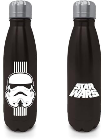 Star Wars Trinkflasche (Stormtrooper Design) Mini Cola Metall Wasserflasche 540ml, Stars Wars Geschenk für Fans - Offizielles Lizenzprodukt