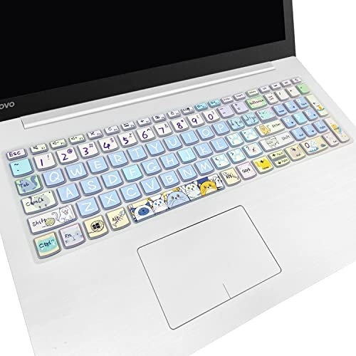 Keyboard Cover for Lenovo IdeaPad 320 330 330s 340s 520 720s 130 S145 L340 S340 15.6 17.3/ IdeaPad 3/Yoga C740 C940 15.6/ ThinkBook 15/Lenovo-A12'' (Cute Cat)