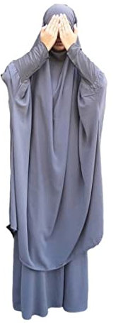 Frauen muslimisches Kleid mit Kapuze Hijab Gebetskleidung Abaya islamische Robe Maxi afrikanischer Kaftan Islam Dubai Türkei Kleidung