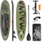 ECD Germany Aufblasbares Stand Up Paddle Board Maona | 308 x 78 x 10 cm | Olive | PVC | bis 120kg | Pumpe Tragetasche Zubehör | SUP Board Paddling Board Paddelboard Surfboard | Verschiedene Modelle