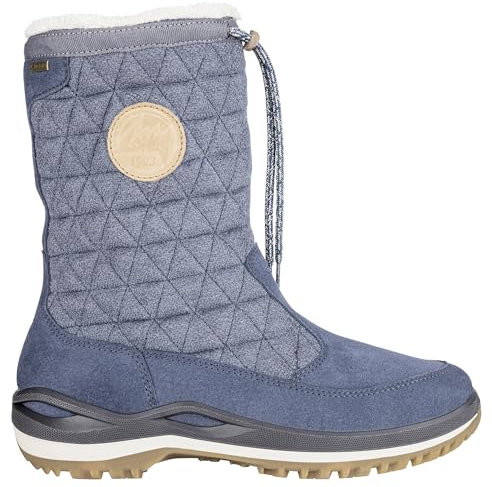 LOWA W Fedaia GTX Blau - Gore-Tex Modischer Warmer Damen Gore-Tex Winterstiefel, Größe EU 37.5 - Farbe Stahlblau