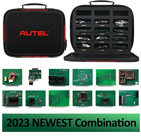 Autel MaxiIM IMKPA Programmieradapter-Set mit erweitertem Schlüssel, enthält 12 Adapter, kompatibel mit dem XP400Pro Schlüssel- und Chip-Programmierer, funktioniert mit IM508+XP400P IM608Pro IM608II