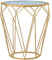 Table Basse Nordique - Verre Trempé Et Base en Fer Forgé, Table De Chevet De Bureau De Salon Nordique Tables D'appoint De Canapé De Salon Moderne, 18.1 × 22