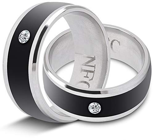 Dispositivo Usable Mágico Multifuncional de NFC Smart Ring para el Teléfono, Prenda Impermeable (Talla 9)