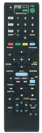AULCMEET Telecomando Sostituzione per Sony AV System RM-ADP077 HBD-NF620 RMADP077 HBDNF620 RM ADP077 HBD NF620