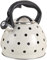 Edelstahl-Teekessel Pfeifteekannen Campingkessel for kochendes Wasser Edelstahl-Pfeifkessel mit Griff Gaskocher Wasserkocher 220117 Teekanne aus Stahl (Color : Nero, Size : 3L)