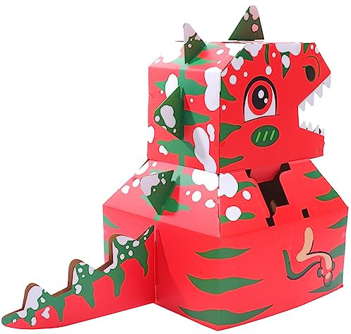 Vaguelly 1 Satz Tragbarer Karton Kleid Für Kinder Kinderhäuser Pappe Tierspielzeug Kinderhäuser Aus Pappe Mops Kuscheltier Spielhaus Aus Karton Selber Machen Spielzeugset Papier Puzzle