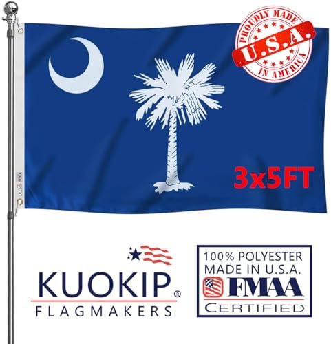 KUOKIP South Canrolina Flagge, 7,6 x 12,7 cm