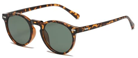 LJCZKA Vintage Runde Polarisierte Sonnenbrille Herren Damen Retro Sonnenbrille Rund Polarisiert Brille UV400 Schutz