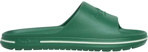 Pepe Jeans Beach Slide M Herrenschuhe, Grün (Sherwood Green), Größe 44, Grün Sherwood Green, 10 UK