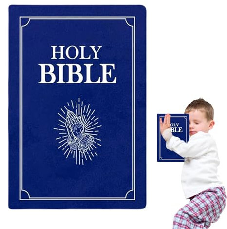Glaube Bibelkissen - Bibelkissenbuch, Bibelplüschkissen | Gefülltes Kissen Buchform ÖFfnen Lässt, Gemütliches Glaube-Bibelkissen Wohnzimmer, Buchform Holy Bible Stuffed Plushie Für Das Wohnzimmer