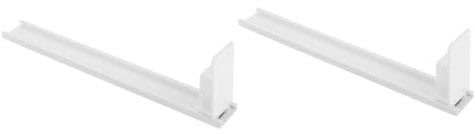PartyKindom 2pcs Drink Pusher Drink Shelf Replenishment Pusher Drink Holder Soda Organizer for Refrigerator Fridge Can Organizer Drink Dispenser Organizer Fridge Drink Organizer White Plastic