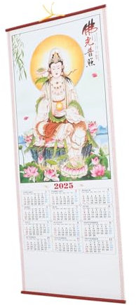 PRETYZOOM 2025 Schlange Jahr Kalender Lunar Neue Jahr Decor Familie Hängen Kalender