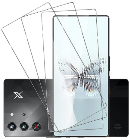 Rnnmeeko 3 Stück Panzerglas für Red Magic 10 Pro/10 Pro Plus/10S Pro 5G | 9H Härte Schutzfolie, HD Klar kratzfest Schutzglas, blasenfrei, Anti-Fingerabdruck für Red Magic 10 Pro Displayschutzfolie
