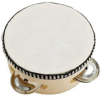 Handtrommel Einreihige Schellen Tamburine Mit Metallglocken Trommel Handpercussion Für Erwachsene Kirchenparty