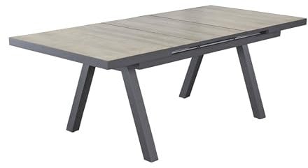 dasmöbelwerk Ausziehtisch Gartentisch Kentucky Esstisch Keramik 160/210x100x75cm