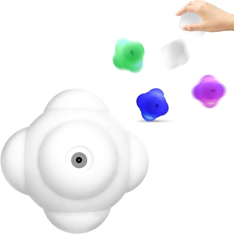 Reaktionsball, intelligenter Farbwechsel-Trainingsball, Reflexball für Hand-Augen-Koordination, Üben, 10 Stunden, zufälliger Beleuchtungsmodus, 6 Lichtfarben zur Verbesserung der Beweglichkeitsreflexe