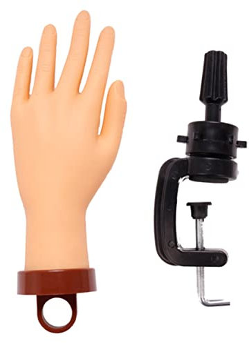 Healeved Flexibles Nagel Übungsmodell Mit Ständer Professionelle Maniküre Hand Für Nagelkunst Training Für Anfänger Und Salon-künstler Hochwertiges Material