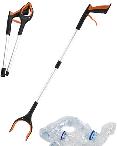 Reacher Grabber Heavy Duty, Heavy Duty Grabber Reacher, Faltbare -Picker,Pick -up Stick 33 Zoll, Müllklauen -Griffwerkzeug, Handauswahl für Müll, der greift