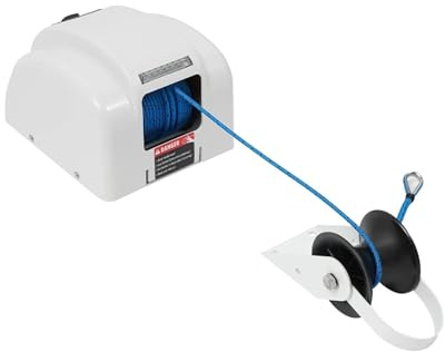 SMTYXS 45LBS/25LBS Boat Electric Anchor Winch 12V Marine Saltwater Boat Windlass Kit Remote Control & Bracket For Anchoring Dropping Powerful Performance(45LBS Anchor Winch)