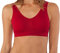 Fabio Farini - Sport BH Bustier nahtlos 1er und 3er Pack Seamless ohne Bügel, bügellos Größe S, Farbe Rot