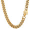 PROSTEEL Panzerkette 61cm Herren Halskette 18k vergoldet 14mm breit massiv Schwer Kubanische Gliederkette goldener Hip-Hop Street Style Schmuck für Männer Jungen
