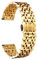 BINLUN Edelstahl Uhrenarmbänder Metall Uhrenarmbänder für Damen&Herren（Gold，18mm）