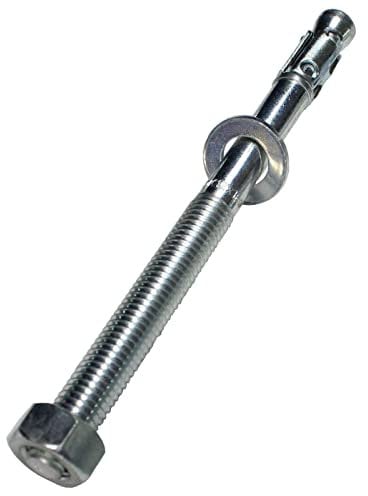 5x Lumonic Schwerlastanker M12 x 160 Verzinkt I Zur Verwendung als Keilanker, Metalldübel, Bolzenanker, Blitzdübel I Für verschiedene Arten Durchsteckmon