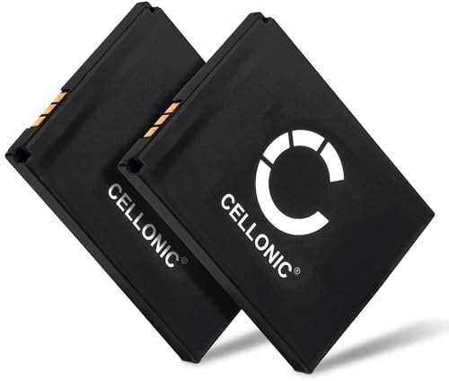 CELLONIC, Akku kompatibel mit AVM Fritz!Fon C5, FON M2, C4 (750mAh, 3.7V) 2X Ersatzakku 312BAT006, BAK130506