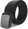 Bansga Cinturón militar Cinturón táctico para exteriores Hombres y mujeres Correas YKK POM Cinturones de hebilla de plástico para hombre de lujo correas casuales correas Negro(YKK)