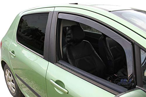 J&J AUTOMOTIVE Derivabrisas para Peugeot 307 5 puerta 2001-2008 2 piezas