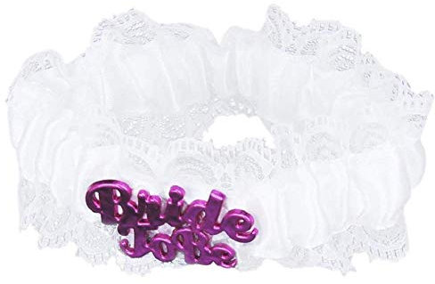 Lovelegis Bachelorette Party jarretière - mariée à être - promesse de mariée - Future mariée - Fille - Miss - Femme - drôle - Gadget - Blague - fête - Couleur Blanche