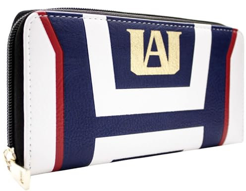 Gagaciso My Hero Academia Plus Ultra Quirk Geldbörse/Geldbeutel Clutch Münzfach & Kartenhalter, Blau für Erwachsene und Kinder