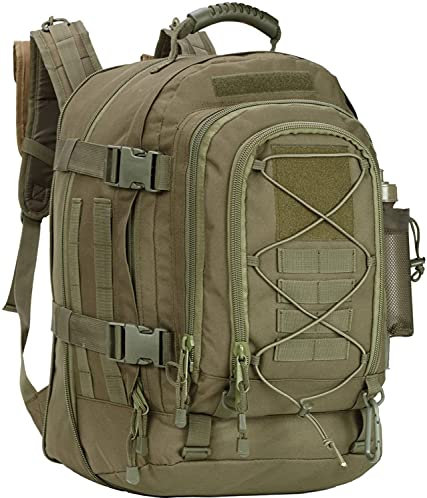 Prof Army Backpack militär rucksack Men's 40-64 L Military Backpack, armee rucksack Tactical Backpack militär rucksäcke. MOLLE Assault Backpack for Outdoors, Camping, Hiking and Hunting 1051 green