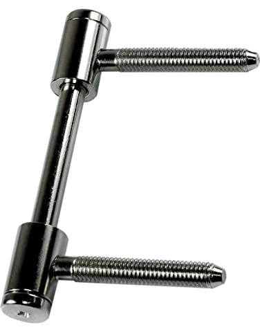 SN-TEC Türband Flügelteil für 3-teilige Bänder V 0026 für Holzzargen, Rolle 15mm, Stift 8mm, vernickelt (10 Stück)