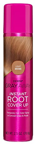 Everpro Gray Away Instant Root Cover Up Spray, 75 ml, Hellbraun