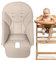 Fovolat Baby-Hochstuhl-Bezug, Baby-Hochstuhl-Kissenbezug, atmungsaktive Hochstuhl-Auflage, bequemes Baby-Esszimmerstuhl-Sitzkissen für Peg Perego, Baoneo, Kosmic Jan, Beige