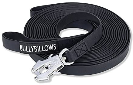 BullyBillows Billowthane® Schleppleine – 10 m Länge – Mattes Platin
