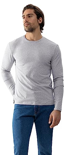 Mey Loungewear Serie Relax Herren Homewear Shirts Light Grey Melange (XXL)