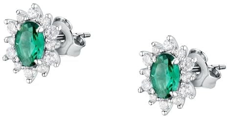 Morellato Orecchini Donna in Argento 925‰, Zircone Blu, Collezione Tesori - SAIW152