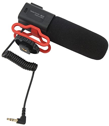 Microphone pour Appareil Photo, Longue Portée Micro CM 550 Micro Directionnel Cardioïde pour Les Enregistrements Vidéo Courts