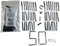 Awesome Aquatic Plant Weights/Anchors 50 Pack Strips Lead Ribbon Live Plants Weight Anchor Aquarium (50 Pack Strips)