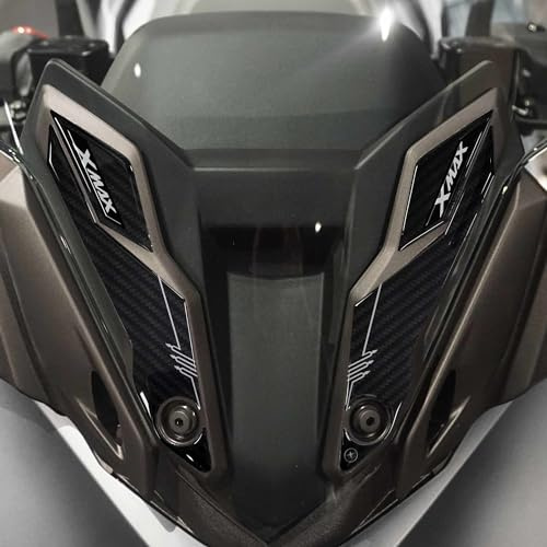 LABELBIKE 3D Motorrad Windschutzscheibenaufkleber kompatibel mit Yamaha | XMAX 125-300 2023, Windschutzscheiben-Harzschutz, Kratzfest, Dekoration