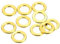 QUARKZMAN 10Stk M6 Titan Flache Unterlegscheibe Metrische Flache Unterlegscheibe für Schraube Bolzen Mutter Motor Wartung Gold