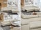 MKS MEBLE Ecksofa Sofa Beige, Wohnlandschaft L-Form mit Schlaffunktion und Bettkasten, Schlafsofa mit Bettkasten, Sofa mit Einstellbare Kopfstützen, Peter L - Beige Velvet - Rechts Beige