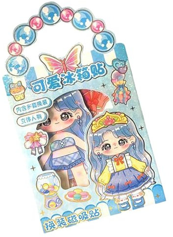 Sticker Dress Up Books | Reusable Sticker Books | Princess Activity Pack | Sticker Book Waterproof Multiple Outfit Sticker Pad | Fashion Dress Up Stickers | Portable Sticker Dress Up Books for Girls