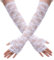 Ymapinc Lange Blumenspitze Spitzenhandschuhe Weiß Fingerlose Handschuhe Spitze Vintage Brauthandschuhe Abendhandschuhe White Lace Gloves für Hochzeit Party Opera