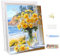 MEIYUDA Peinture par Numero Adulte avec Cadre, Fleurs de mer DIY Peinture à l'huile par Numéros sur Toile Artisanat avec Pinceaux Peintures Acryliques, Decoration Maison Cadeau 30x40cm